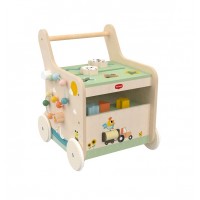 Tiny Love Дървена проходилка за бутане с активности Farmers Funday, 12м+