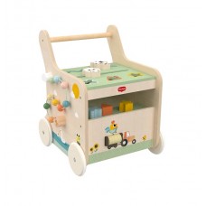 Tiny Love Дървена проходилка за бутане с активности Farmers Funday, 12м+
