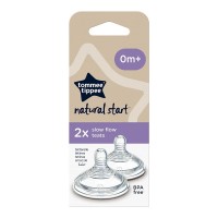 Tommee Tippee Биберони за хранене Natural Start бавен поток, 0м+ Tommee Tippee Биберони за хранене Natural Start бавен поток, 0м+