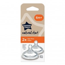 Tommee Tippee Natural Start Silicone Fast Flow, 6m+ Tommee Tippee Natural Start Silicone Fast Flow, 6m+