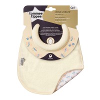 Tommee Tippee Двустранен текстилен лигавник 0м+