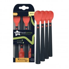 Tommee Tippee Термосензорни лъжици 4 броя с антибактериално покритие