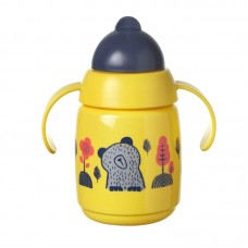 Tommee Tippee Неразливаща се чаша със сламка и дръжки SuperStar Trainer Straw Cup 300 мл, 6м+ Жълта