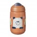 Tommee Tippee Неразливаща се чаша с твърд накрайник SuperStar Sippee Cup 390 мл, 12м+ Оранжева