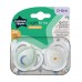 Tommee Tippee Baby soothers Night Time 0-6m 2 pcs. White-Blue Moon