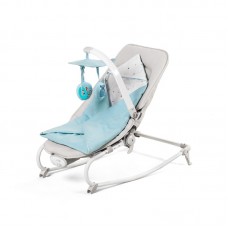 KinderKraft Шезлонг с вибрации и мелодии Felio Светло син