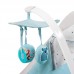 KinderKraft Шезлонг с вибрации и мелодии Felio Светло син