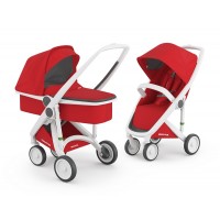 Бебешка количка Greentom Classic 2 в 1, Red