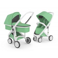 Бебешка количка Greentom Classic 2 в 1, Mint