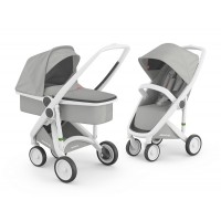 Бебешка количка Greentom Classic 2 в 1, Grey