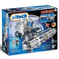 eitech Метален конструктор Комбайн - Трактор с ремарке, 1000 части 