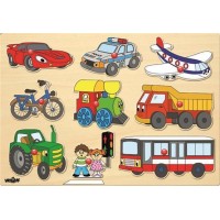 Wooden Puzzle Vehicles