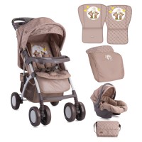 Lorelli Baby stroller Rio Set Beige daisy bears