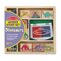 Melissa & Doug Дървени печати Динозаври