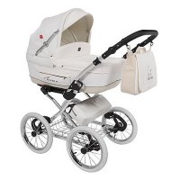 Комбинирана количка TURRAN AZARIA бяла еко кожа TSECOB - Tutek