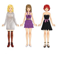 Andreu Toys Магнитни модерни момичета 