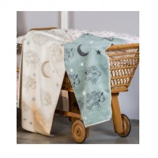 David Fussenegger Бебешко одеяло Panda, Овчици зелено