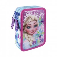 Cerda Full Pencil case with three compartments Frozen