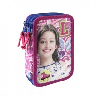 Cerda Full Pencil case with three compartments Soy Luna 