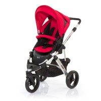 ABC Design Бебешка количка Cobra Silver Black Cranberry 