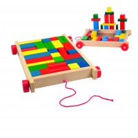 Woody Wood constructor with cart