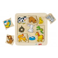 Goki Puzzles "Who eats what"