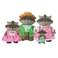 Battat Li’l Woodzeez Raccoon Family