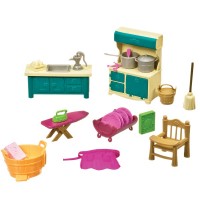 Battat Li’l Woodzeez Kitchenette & Housekeeping Set