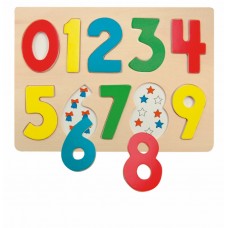 Woody Wooden puzzle with numbers 