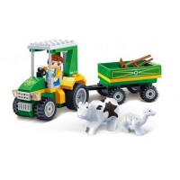 BanBao Tractor with trailer, 115 pcs.