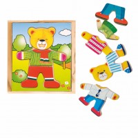 Woody Toy - Puzzle  Bear - Dad with clothes