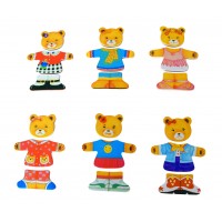 Woody Toy - Puzzle Bear - Mom with clothes  