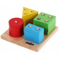 Woody Wooden toy Fit the shape 