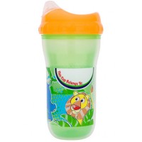 Неразливаща се чашка с двойна стена и силиконов накрайник - Nuby