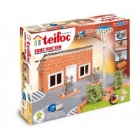 Teifoc Конструктор с тухлички  Бензиностанция + метални части Eitech