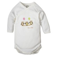 Unique Long-sleeved baby-body in organic cotton