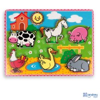 Andreu Toys First Puzzle Farm Animals