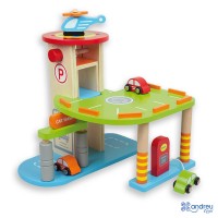 Andreu Toys Дървен паркинг