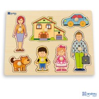 Andreu Toys Puzzle Family