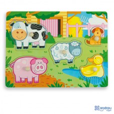 Puzzle Multicolor - Farm - Andreu Toys