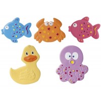 Canpol Mini bath mats, 5 pcs. Colorful ocean Canpol Mini bath mats, 5 pcs. Colorful ocean