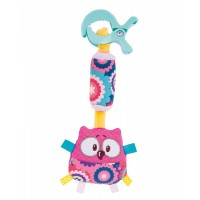 Canpol Плюшена дрънкалка с клипс и камбанен звън Forest Friends