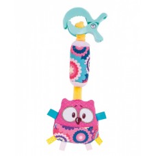 Canpol Плюшена дрънкалка с клипс и камбанен звън Forest Friends