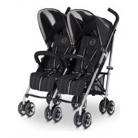 Cybex Количка за близнаци Twinyx Happy Black