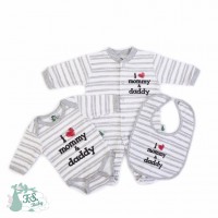 F.S.Baby Babygrow + body + bib