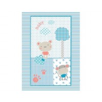 Kikka Boo Бебешко одеяло Fantasia синьо 110*140 cm 