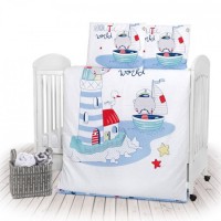 Kikka Boo Спален комплект от 5 части Nautic Kikka Boo Спален комплект от 5 части Nautic