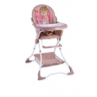Lorelli Bravo Baby High Chair Beige&Rose Princess