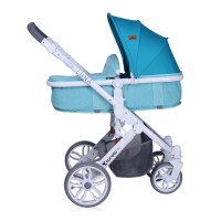 Lorelli Baby stroller Luna 2 in 1 Aquamarine