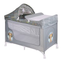 Lorelli San Remo Grey cute kitten Baby Travel Cot